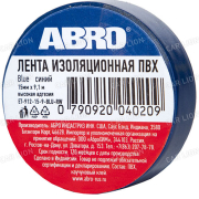 Изолента ABRO (синяя) 15мм х 9м   ET-912-15-9-BLU-RW