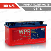 Аккумулятор автомобильный WPR 100 А.ч.  910А прямая полярность 353x175x190