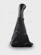 Ручка КПП Приора с рамкой кожа в блистере серый AZARD КПП00130