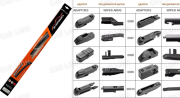Щетка стеклоочистителя AUTOBACS WIPER BLADE API65  650мм ( 10 адаптеров крепления)