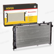 Радиатор основной сборный Hofer HF708 438 ВАЗ 2190 Гранта, Datsun МКПП под кондиционер