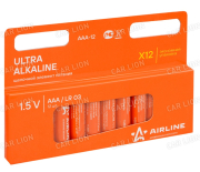 Батарейки LR03/AAA щелочные 12 шт. (мизинчиковые) (AAA-12) AIRLINE