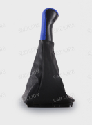 Ручка КПП Приора с рамкой винил в блистере синий AZARD КПП00126