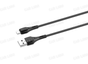 Кабель Micro USB LDNIO LS521 1m/2.4A LED-подсветка медь:86 жил/серый LD_B4530