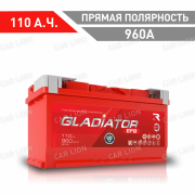 Аккумулятор автомобильный GLADIATOR EFB 110 А.ч. 960А прямая полярность 353x175x190