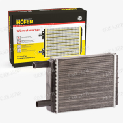 Радиатор отопителя алюминиевый Hofer HF730 232 Газель 18мм нового образца (с 2003г.) 