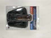 Ручка КПП ВАЗ 2110 с рамкой винил в блистере дерево AZARD КПП00018