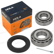 Подшипник ступицы передний комплект HOLA  NB72435SET ГАЗель (3302), Sobol (2217) (подшипник внутренний, подшипник наружный, сальник, шпилька)