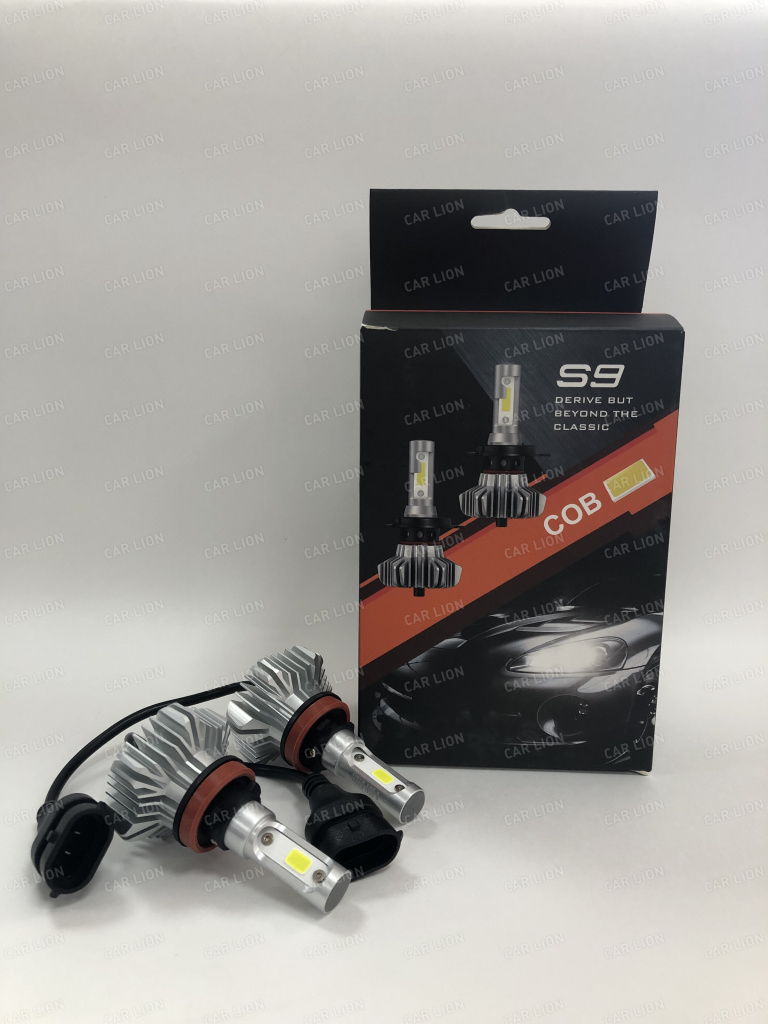Купить лампа светодиодная h11 9-32v 8000lm 6500k (к-т/2шт) s9 (8320) в ...