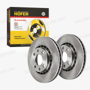 Диск тормозной передний HÖFER HF 130 266  Daewoo Nexia (95-)/Lanos (05-) DOHC (16V) R14( 96179110) комплект 2шт.