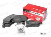 Колодки тормозные передние WEEN  151-0014 Toyota Auris (к-т4шт) ( 0446502370/SP-381/0986494260/BP43191)