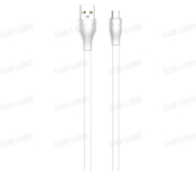 Кабель Micro USB LDNIO LS552 (2 метра) 2.1A плоский медь:86 жил/белый LD_C3830