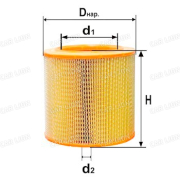 Фильтр воздушный  DIFA 4309M к-кт (DIFA 4309M + DIFA 4309-01) Т 150, ДОН, ПОЛЕСЬЕ, ЕНИСЕЙ