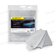 Салфетка микрофибра ClimArt для стёкол и зеркал (40х40см) (к-т 2шт) CLA00742