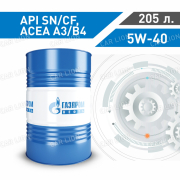 Моторное масло Газпромнефть(Gazpromneft) Premium N 5w40 SN/CF A3/B4 MB 226.5, 229.3, 229.5;VW 502 00/505 00; Renault RN700, RN710 синтетическое 205л.(176кг.)