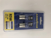 Лампа Goodyear R5W 12-5 ВА15s (к-т 2шт) (стоп, габариты) GY012206 Blister