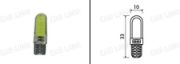 Светодиод 12V T 5 3SMD (2835) W2,0x4,6D (9-32V) WHITE АВТОСВЕТ 301085
