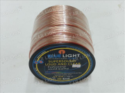Провод акустический 2х2,0 мм²  100м. силикон. прозрачный Blue Light (1589)