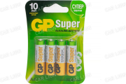 Батарейка "GP" LR6/4BL Super G-TECH алкалин. (мин 4 шт)  (пальчиковая) 1/40 GP 15AA21-2CRSBC4