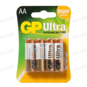 Батарейка (пальчиковая) GP LR6/4BL Ultra AA Alkaline  мин. 4 шт