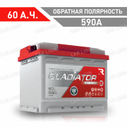 Аккумулятор автомобильный GLADIATOR Energy 60 А.ч. 590А обратная полярность 242x175x190