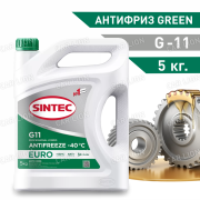 Антифриз зеленый Sintec -40 EURO G11 green 5кг.   