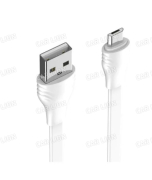 Кабель Micro USB LDNIO LS551 1m/2.1A плоский медь:60 жил/белый LD_C3827