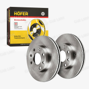 Диск тормозной передний HÖFER HF 130 267  Daewoo Nexia (95-)/Lanos (05-) SOHC (8V) R13 (  96471274/ 9012144) комплект 2шт.