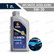 Моторное масло EXSOIL E-SYNTH Ultimate SAE 5W30 SN/CF A3/B4  MB 229.5  LL-01 502 00 505 00 PSA B712296 синтетическое 1л.
