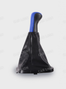 Ручка КПП ВАЗ 2110 с рамкой винил в блистере синий AZARD КПП00024