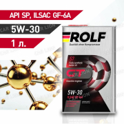 Моторное масло Рольф(ROLF) GT 5W30 ILSAC GF-6A  API SP Синтетическое 1л.