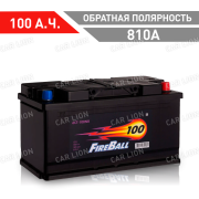 Аккумулятор автомобильный Fire Ball 100 А.ч.  810А обратная полярность 353x175x190
