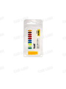Предохранители автомобильные флажковые MINI 5-30А Маяк APF-190-BL цинк (5401) (комплект 10шт блистер с пинцетом)