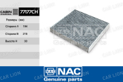 Фильтр салонный NAC-77177-CH Toyota Yaris угольный (SA1208/LAK490/72880AJ000)
