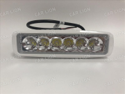 Фара светодиодная Маяк MK1012-18W (45х55х165мм.) 6CHIPS, 18W, 1260LM, 10-30v, 6000K (SPOT) WHITE