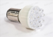 Светодиод T25 BAY15D двухконт. 24V 12 LED- WHITE (стоп, габарит) (1214)