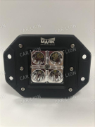 Фара светодиодная Маяк MK1022A-12W (90х80х120мм.) 4CHIPS, 12W, 960LM, 10-30v, 6000K (SPOT) WHITE