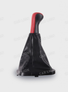 Ручка КПП ВАЗ 2110 с рамкой винил в блистере красный AZARD КПП00022