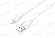 Кабель Micro USB LDNIO LS371 1m/2.1A медь:60 жил/белый LD_B4497