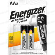 Батарейки щелочные (пальчиковая) Alk ENR POWER AA E91 BP2  (7416)
