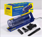 Пылесос автомобильный GY-VC-02, от прикуривателя 3 насадки + турбо щетка Goodyear GY000192