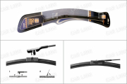 Щетка стеклоочистителя бескаркасная HOLA  HF21A 21"/530мм крепление  side pin MAZDA/SKODA Octavia