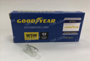 Лампа Goodyear W5W 12-5 W2.1x9.5d (к-т 10шт) (габарит, повторитель) GY015205