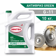 Антифриз зеленый Sintec -40 EURO G11 green 10кг   