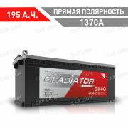 Аккумулятор автомобильный GLADIATOR Energy 195 А.ч. 1370А  болт прямая полярность 518x223x223