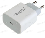 Зарядное устройство для телефона 220V PD с разъемом Type-C 20W белый, тип 2 PERFEO I4641