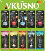 Ароматизатор подвесной мембранный картон "Vkusno" MIX Двойка (10SKUx55шт.) AR0PV001